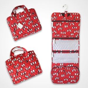 Vera Bradley Hanging Organizer Makeup Bag Penguins